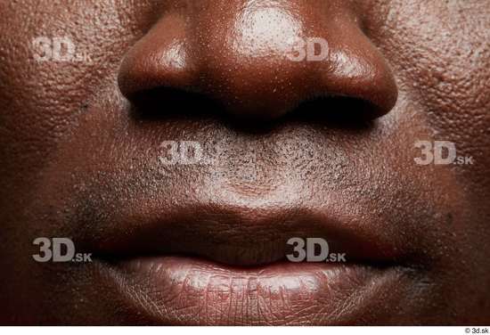 Face Mouth Nose Cheek Skin Man Black Slim Studio photo references