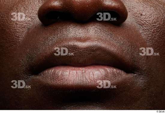 Face Mouth Skin Man Black Slim Studio photo references