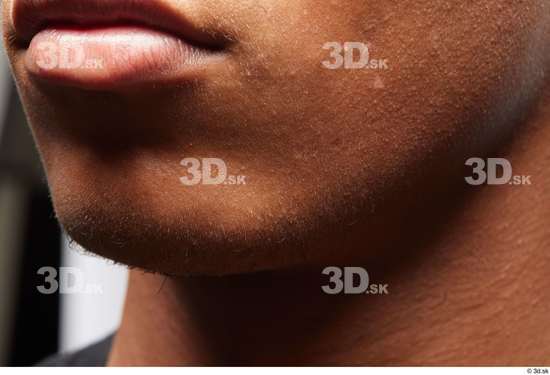 Face Mouth Cheek Skin Man Black Slim Wrinkles Studio photo references