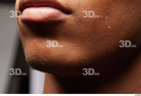 Face Mouth Cheek Skin Man Black Slim Studio photo references