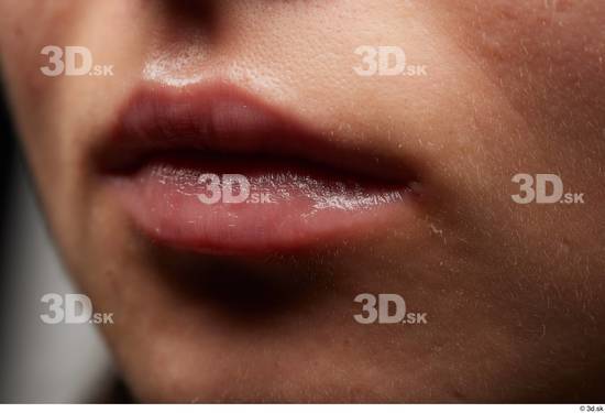 Face Mouth Skin Woman White Slim Studio photo references