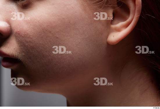 Face Cheek Ear Skin Woman White Slim Studio photo references
