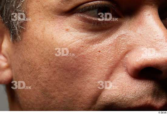 Eye Face Nose Cheek Skin Man Slim Wrinkles Studio photo references