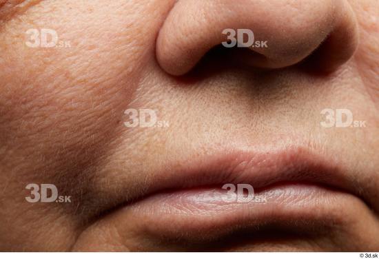 Face Mouth Nose Cheek Skin Woman Overweight Wrinkles Studio photo references