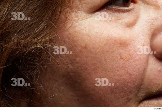 Face Cheek Hair Skin Woman Chubby Wrinkles Studio photo references