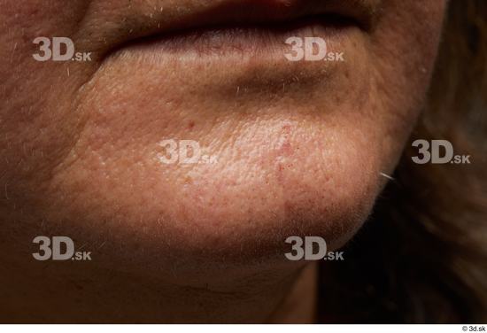 Face Mouth Skin Woman Chubby Wrinkles Studio photo references