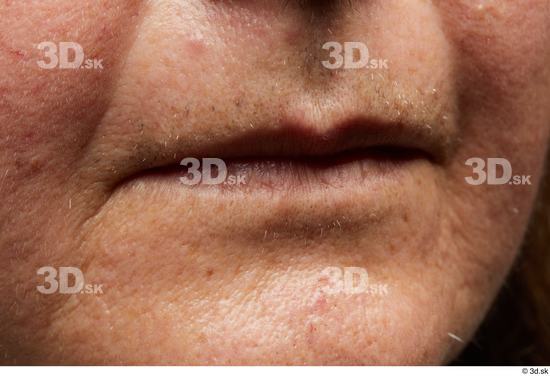 Face Mouth Skin Woman Chubby Wrinkles Studio photo references