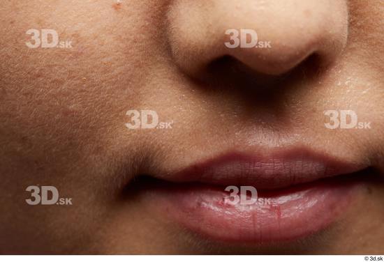 Face Mouth Cheek Skin Woman Asian Slim Studio photo references