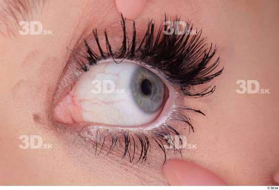 Eye Skin Woman White Slim Studio photo references