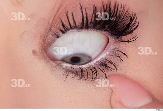 Eye Skin Woman White Slim Studio photo references