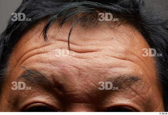 Face Hair Skin Man Asian Overweight Wrinkles Studio photo references