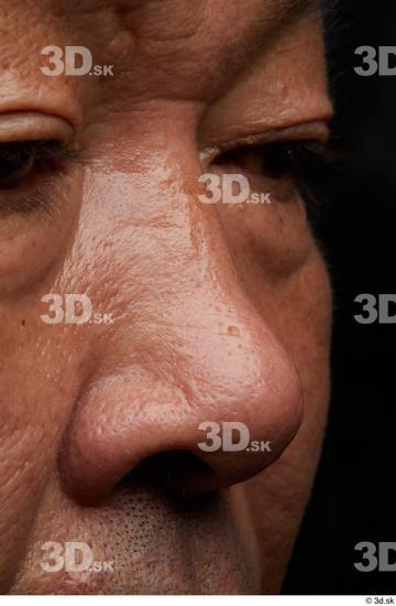 Face Skin Man Asian Overweight Wrinkles Studio photo references