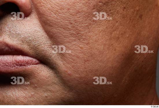 Face Mouth Cheek Skin Man Asian Overweight Wrinkles Studio photo references