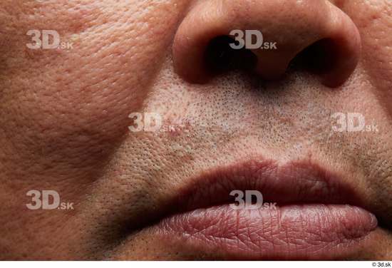 Face Mouth Nose Cheek Skin Man Asian Overweight Wrinkles Studio photo references