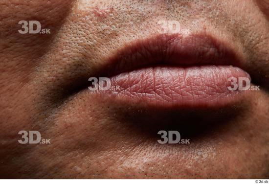 Face Mouth Skin Man Asian Overweight Wrinkles Studio photo references