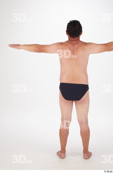 Whole Body Man T poses Asian Chubby Street photo references