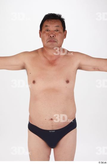 Upper Body Man Asian Chubby Street photo references