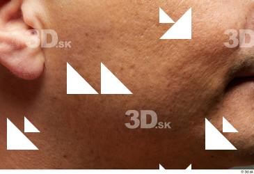HD Face Skin Mariano Atenas cheek ear face skin pores…