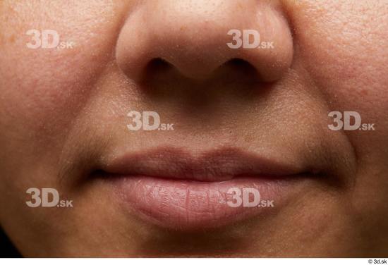 Face Mouth Nose Cheek Skin Woman Slim Studio photo references