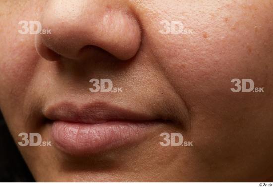 Face Mouth Nose Cheek Skin Woman Slim Studio photo references