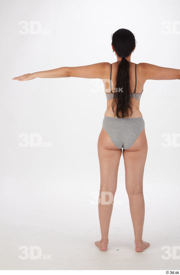 Whole Body Woman T poses Slim Street photo references