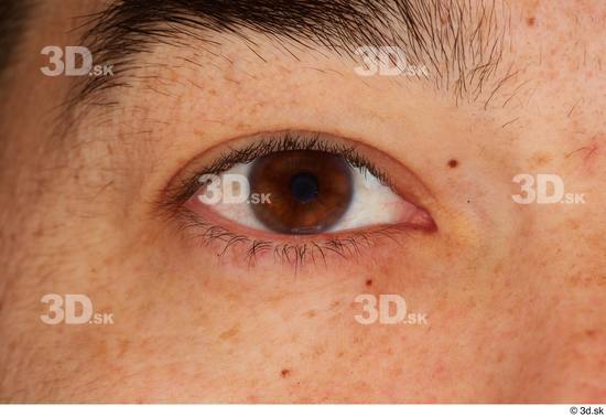 Eye Skin Man Overweight Studio photo references