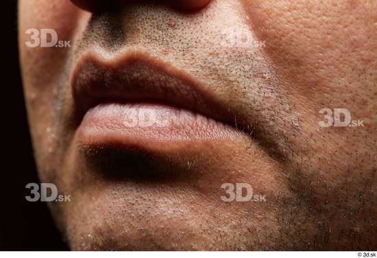 Face Mouth Cheek Skin Man Overweight Studio photo references