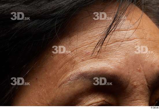 Face Hair Skin Woman Asian Chubby Wrinkles Studio photo references