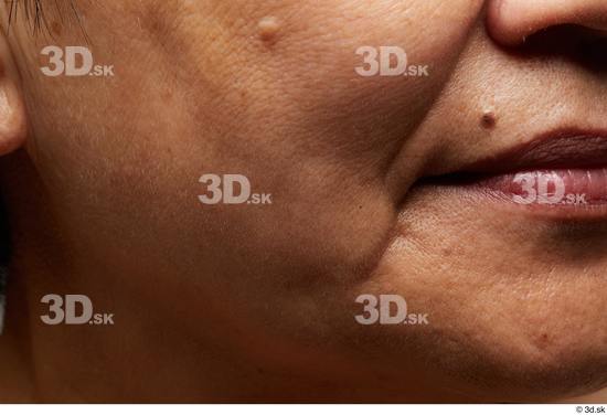 Face Mouth Cheek Skin Woman Asian Chubby Wrinkles Studio photo references