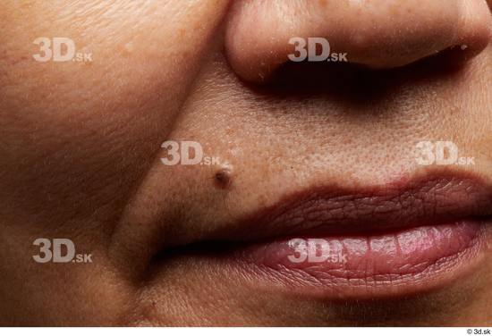 Face Mouth Nose Cheek Skin Woman Asian Chubby Wrinkles Studio photo references