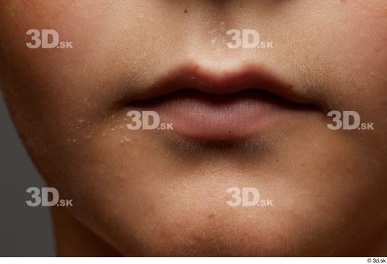 Face Mouth Skin Man White Slim Studio photo references