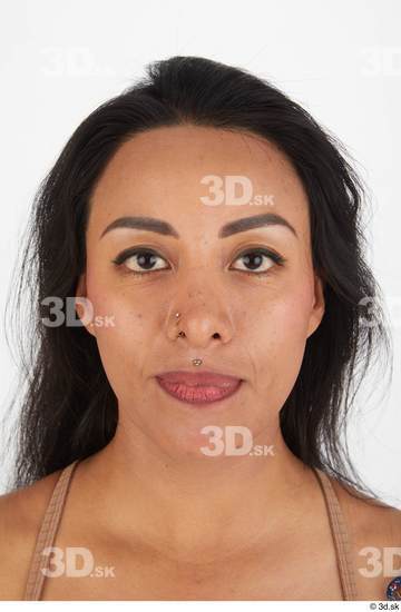 Face Woman Slim Studio photo references