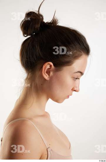 Woman White Slim Female Studio Poses