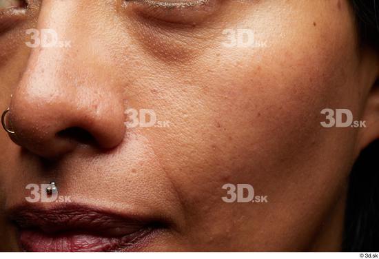 Face Mouth Nose Cheek Skin Woman Slim Studio photo references