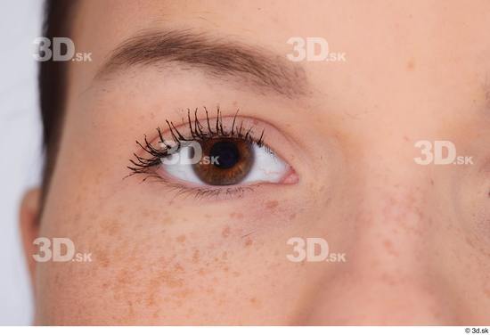 Eye Skin Woman White Slim Studio photo references