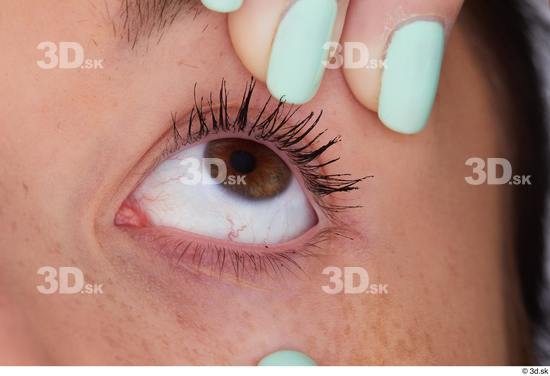 Eye Skin Woman White Slim Studio photo references