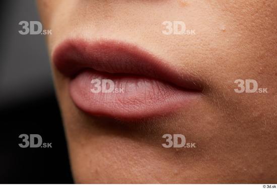 Face Mouth Skin Woman White Slim Studio photo references