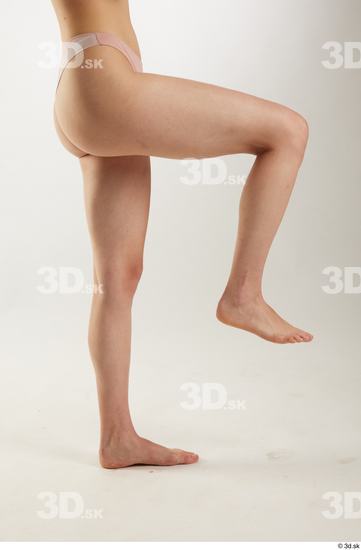 Woman White Slim Female Studio Poses