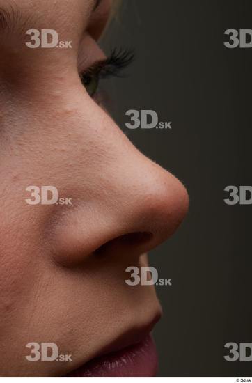 Nose Skin Woman White Slim Studio photo references