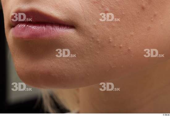 Mouth Cheek Skin Woman White Slim Studio photo references