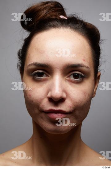 Face Woman White Slim Studio photo references