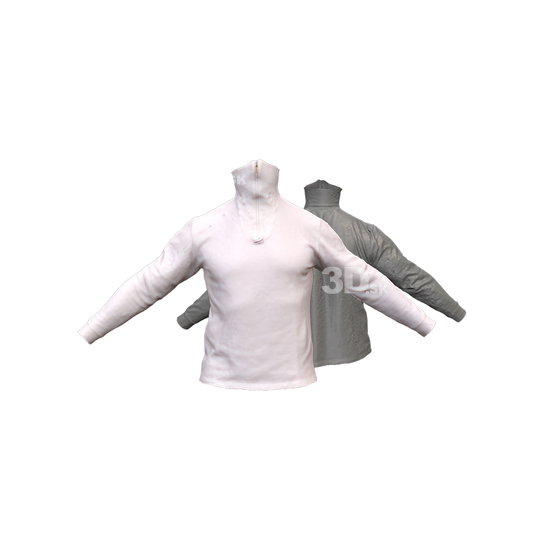 Whole Body Man White 3D Raw Fashion