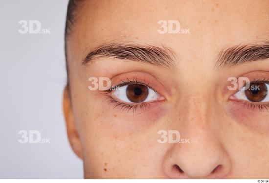 Eye Skin Woman White Slim Studio photo references