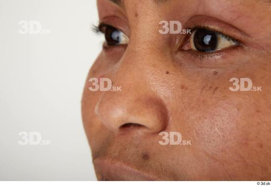 Face Woman Black Chubby Face Skin Textures