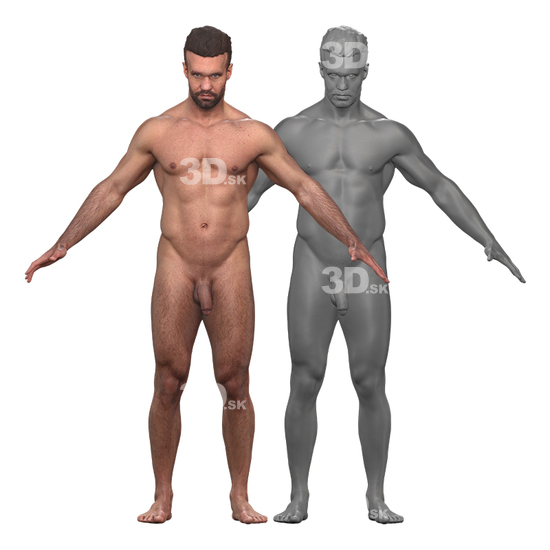 3D Clean A-Pose Bodies