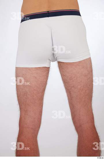 Thigh Man White Underwear Slim Studio photo references