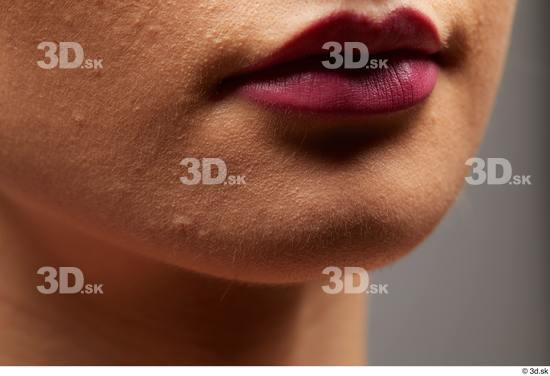 Face Mouth Cheek Skin Woman White Slim Studio photo references