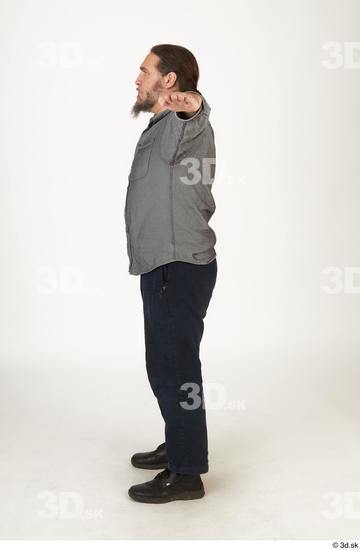 Whole Body Man T poses White Casual Athletic Bearded Street photo references