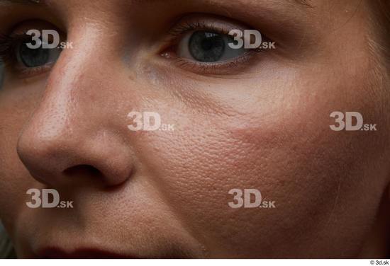 Face Woman White Slim Face Skin Textures