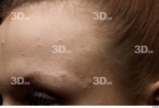 Face Woman White Slim Face Skin Textures